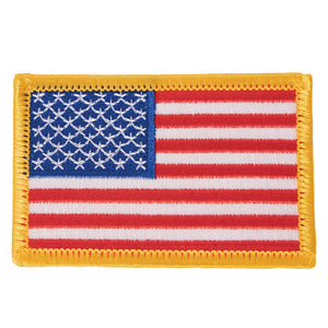 RWB American Flag Iron On/Sew Patch