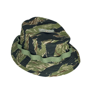 Vietnam Tiger Stripe 2" Short Brim Style Jungle Hat Ripstop Made In USA