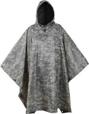 U.S. GI ACU Digital Camo Wet Weather Poncho USA MADE USED