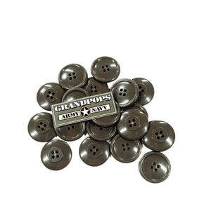 U.S. Military Original OD Green 1" Fishtail Parka/ Trench Coat Replacement Buttons NOS*
