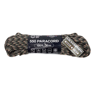 Forest Woodland Camo 550LB Paracord 100ft Made In USA