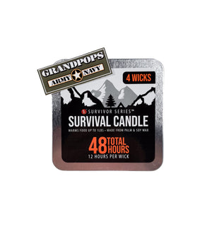48 hour Four Wick Survival Candle Box