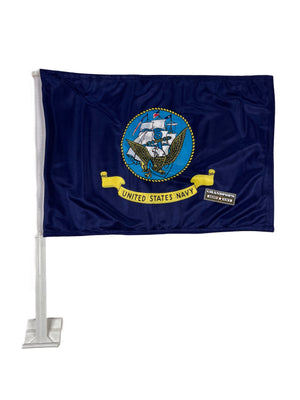 USN U.S. Navy Car Flag 12" x 18"