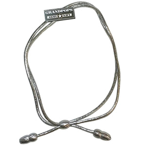 U.S. Army Silver Acorns Cavalry Hat Band with a Grandpops Army Navy logo.
