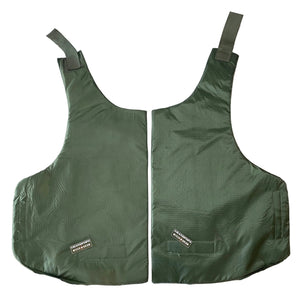 U.S. Military Interceptor Series Front Kevlar Soft Armor Insert Pair (Left & Right) with Grandpops Army Navy logos.
