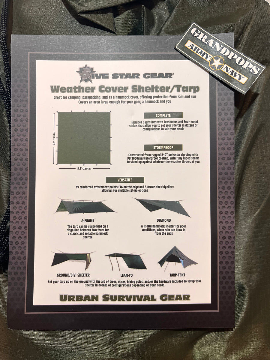 OD Green Field Tarp/Hasty Shelter Tarpaulin – GRANDPOPSARMYNAVY