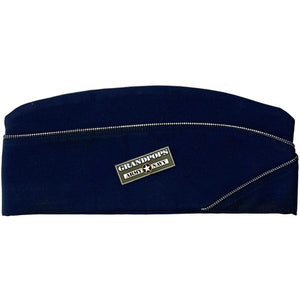 U.S. Air Force Blue Shade 1620 Poly/Wool Garrison Cap with a Grandpops Army Navy logo.