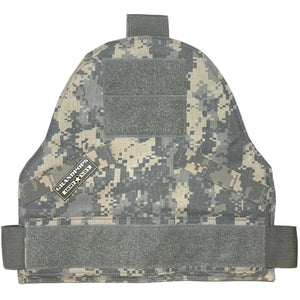 U.S. Army ACU UCP Digital Camo Flame-Resistant D.A.P.S./Arm Protector IOTV Body Armor with a Grandpops Army Navy logo.
