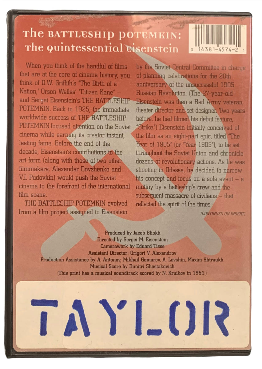 The Battleship Potemkin DVD GRANDPOPSARMYNAVY