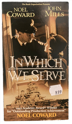 In Which We Serve VHS