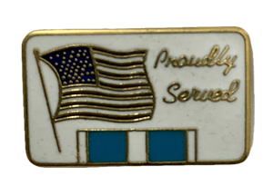 Korean War Proudly Served Pin