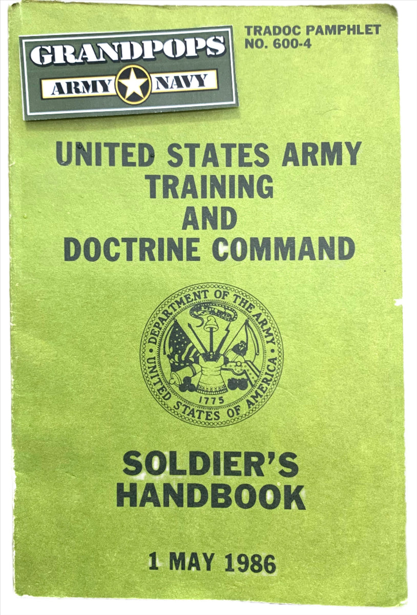 NO. 600-4 United States Army Training & Doctrine Command Manual