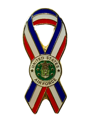 USAF Emblem RWB Ribbon Pin