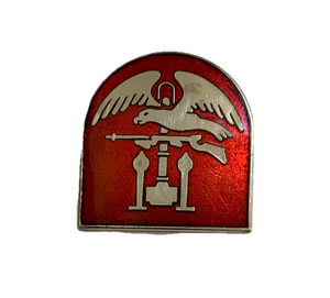 USN Vintage Deep Red/Silver Naval Amphibious Pin