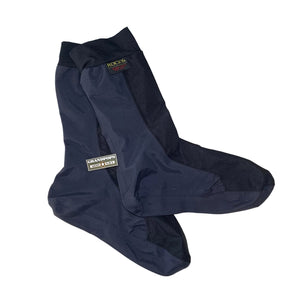 Pair of Black Rocky Gore-Tex Over-Socks Boot Liners with a Grandpops Army Navy logo.