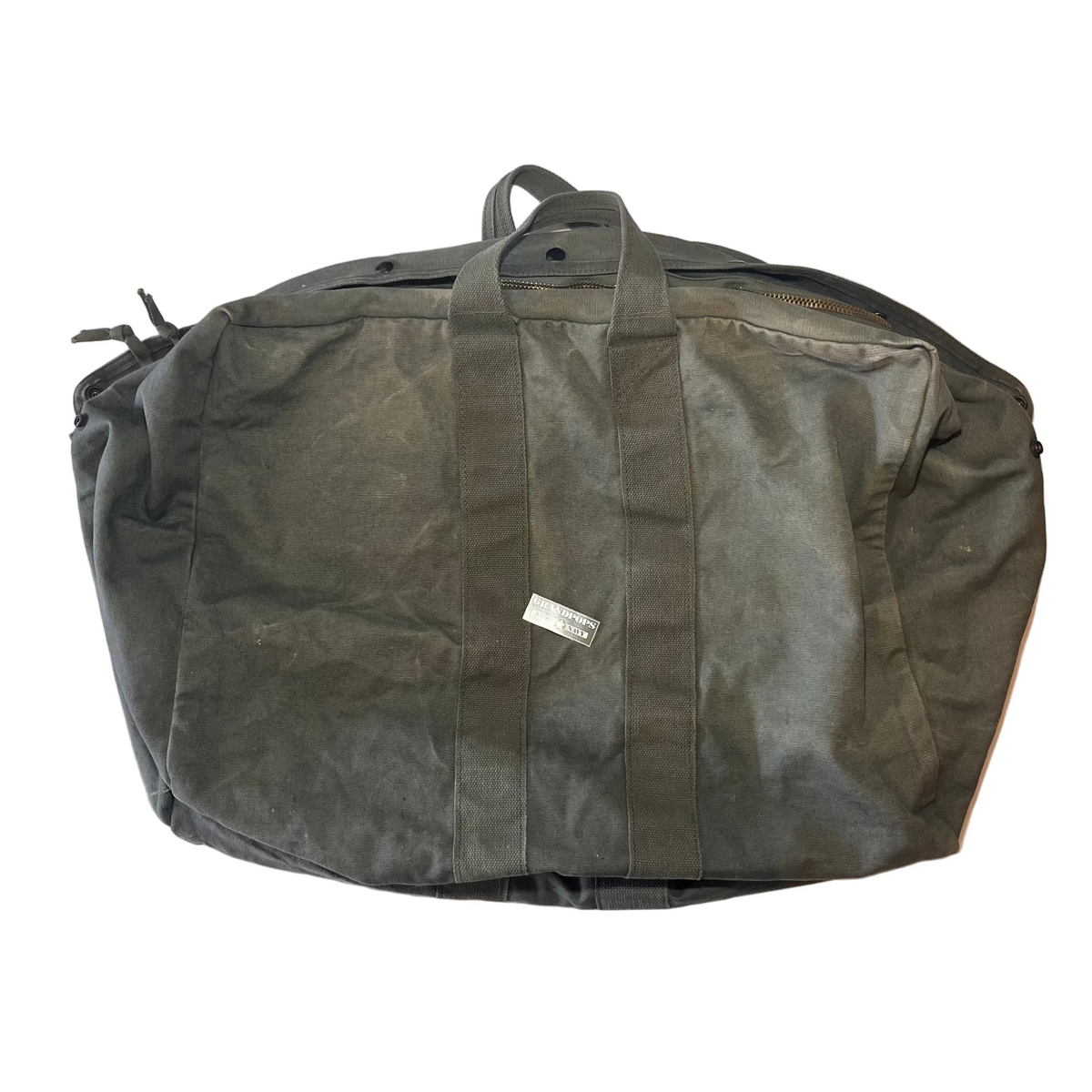 U.S. Military Original OD Green Canvas Flyer's Kit Bag