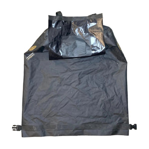 FAIR CONDITION U.S. Marine Corps Black Type IV Three-Season Sleeping System Waterproof Compression Stuff Sack with a Grandpops Army Navy logo.