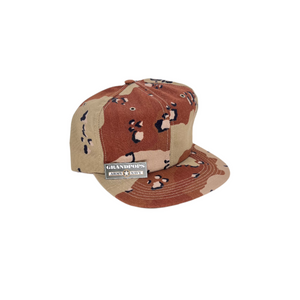 Chocolate Chip 6-Color Desert Camo Twill Trucker Snapback Baseball Cap USA MADE