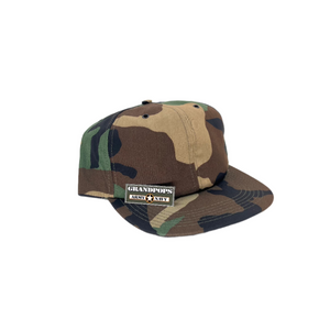 M81 Woodland Camo Oxford Trucker Snapback Baseball Cap USA MADE