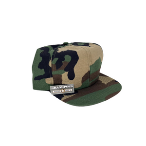M81 Woodland Camo Rip-Stop Trucker Snapback Baseball Cap USA MADE