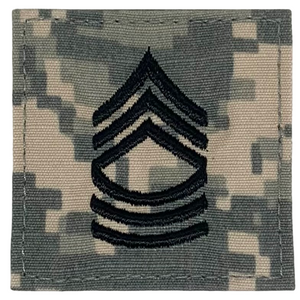 U.S. Army E-8 Master Sergeant ACU Regulation Rank Patch