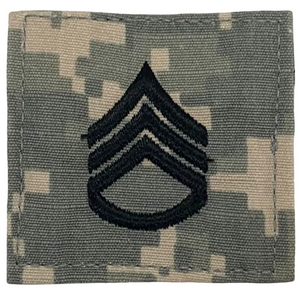 U.S. Army E-6 Staff Sergeant ACU Regulation Rank Patch