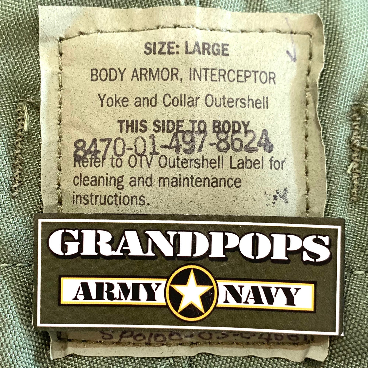 U.S. Military M81 Woodland Yoke and Collar OTV Interceptor Body