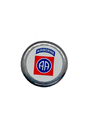 Army Airborne White/Silver Pin