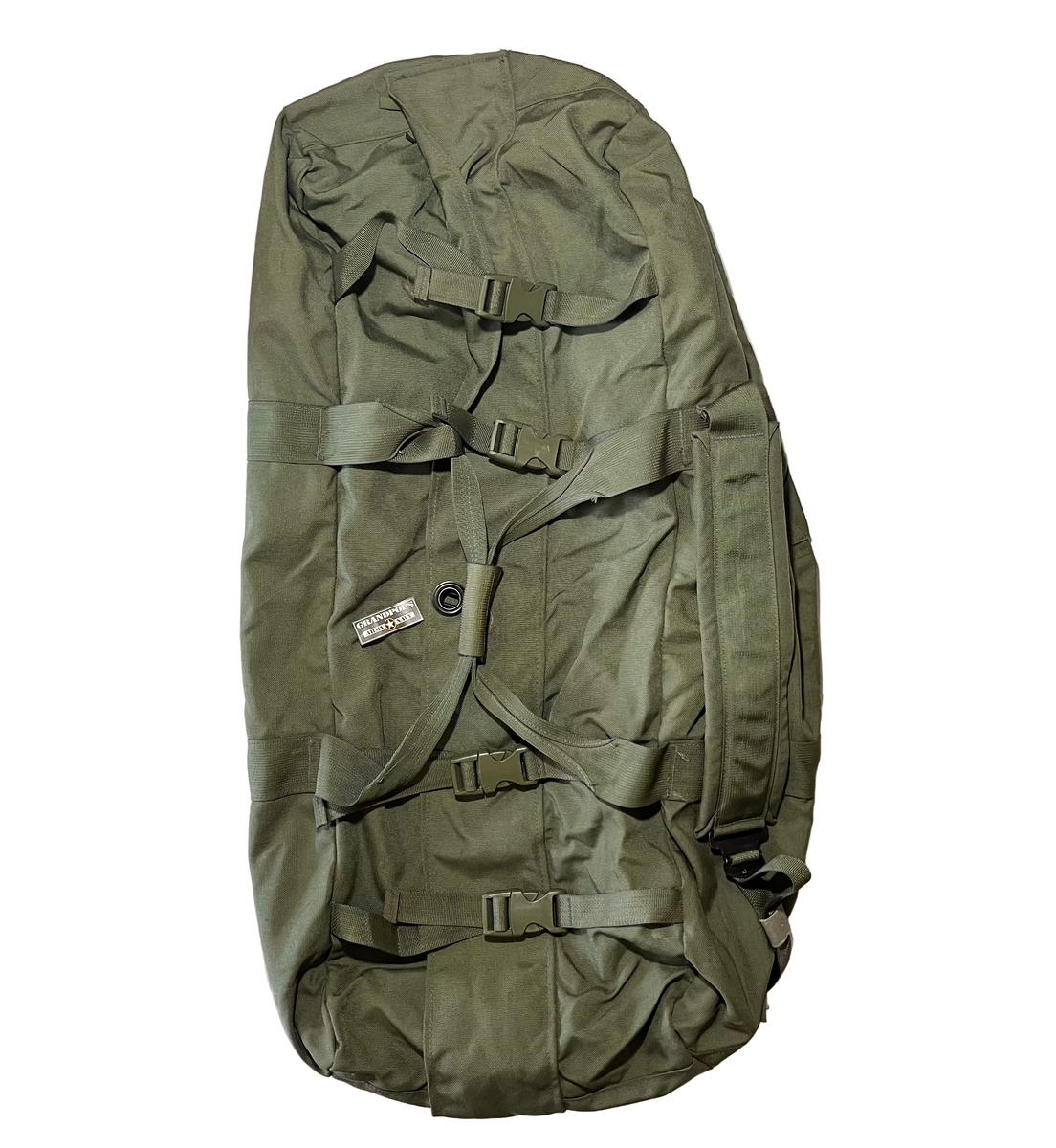 U.S. Military OD Improved Nylon Duffle Bag USED – GRANDPOPSARMYNAVY