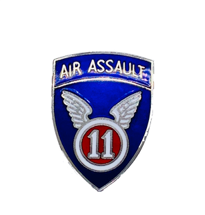 11th Airborne Air Assault Insignia Pin