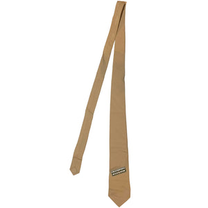 U.S. Marine Corps Khaki 2122 Poly/Wool Class 3 Men's Four-In-Hand Necktie with a Grandpops Army Navy logo.