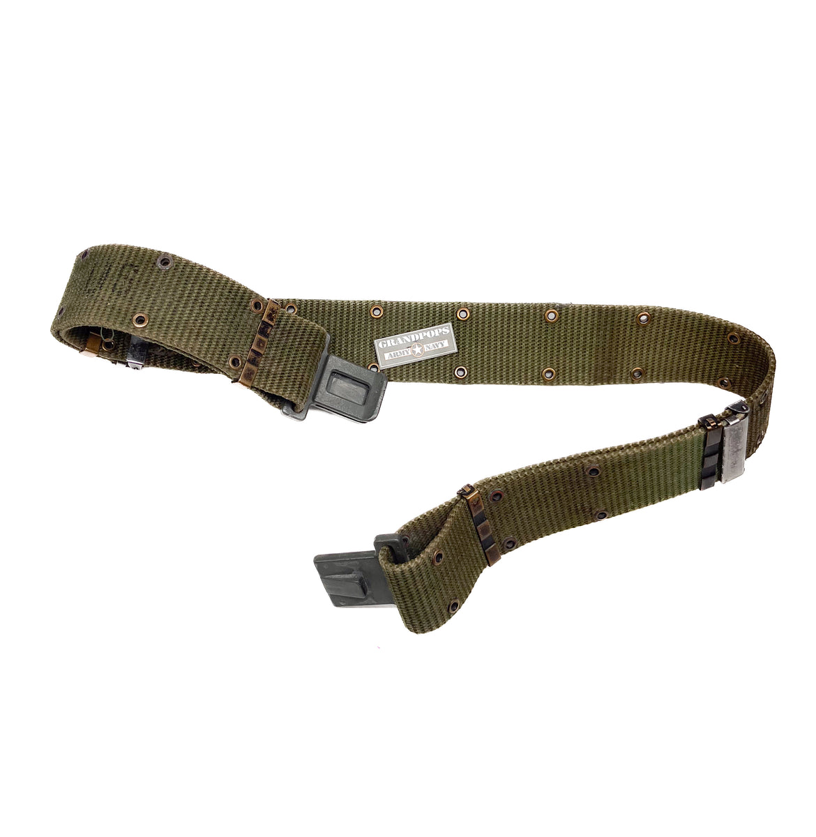 U.S. Military O.D. Green Pistol Belt w/ LC-2 Plastic Slide Buckle