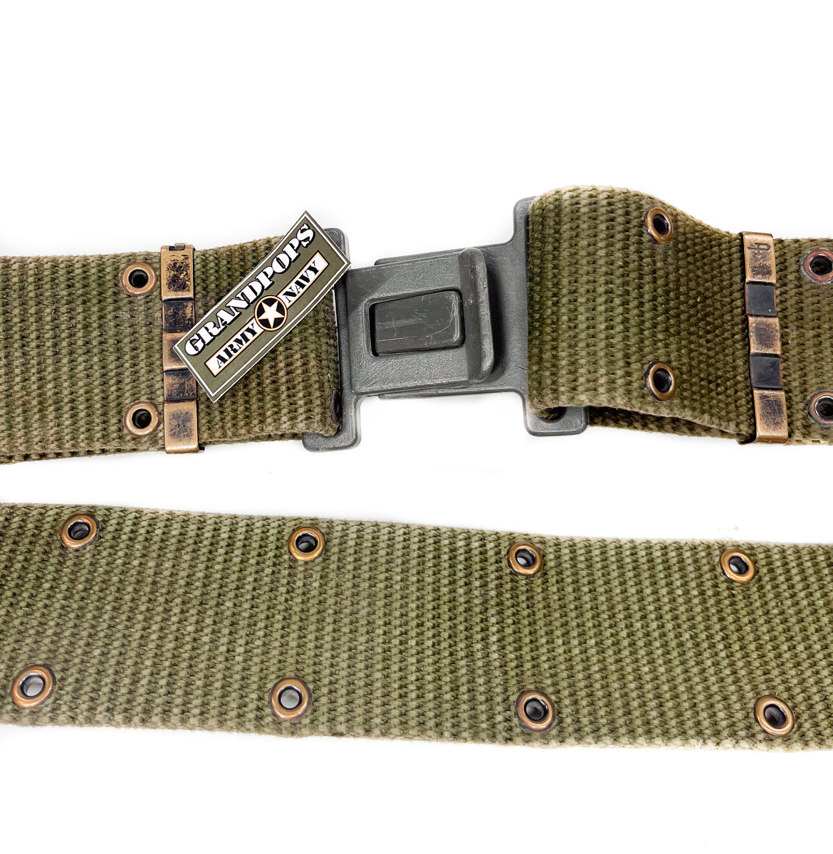 Military Green Pistol Belt w/ LC-2 Plastic Slide Buckle