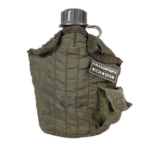 U.S. Vietnam War 1 QT M67 Nylon OD Green Canteen Insulated Cover W/ Plastic Snaps
