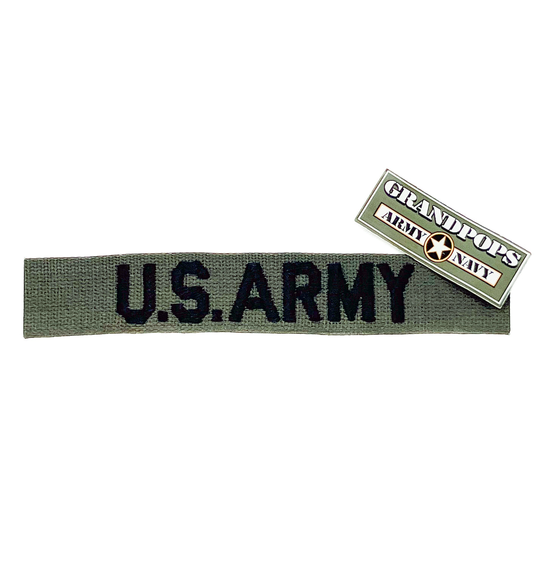 U.S. Army OD Green Subdued Sew On Branch Tape – GRANDPOPSARMYNAVY
