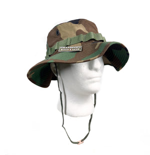M81 Woodland Camo 3" Wide Brim Jungle Hat Ripstop Made In USA