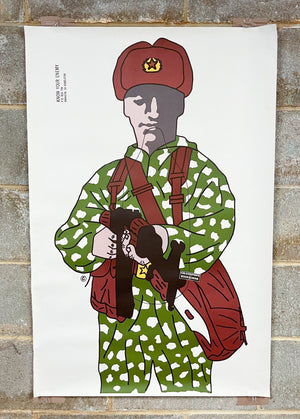 Retro 80s Russian Soldier "Ivan" Vintage Shooting Training/ Practice Target