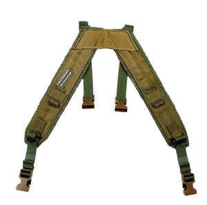 OD Green Upgraded Padded TAP "H" Harness Chest Rig Mod USA MADE NEW