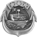 USN Petty Officer Small Craft Silver Insignia Pin