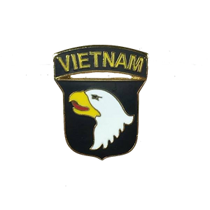 101st Vietnam Airborne Division Black/Gold Pin