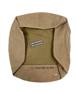 U.S. World War 2 Original Collapsible Canvas Wash Basin Dated 1945