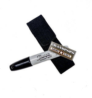 Tactical Mini Maglite Black Quick Release Nylon Marker / Flashlight Belt Holder USA MADE
