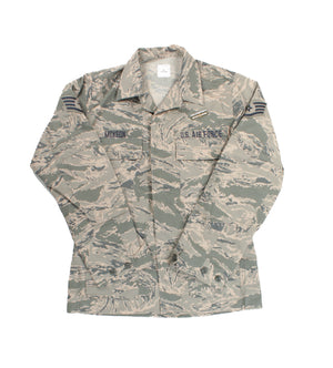 U.S. Air Force Men's ABU Digital Tiger Stripe Jacket 50% Nylon / 50% Cotton Rip-Stop USED
