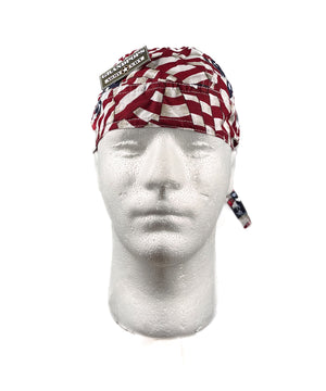 American Flag 100% Cotton Durag Head Wrap