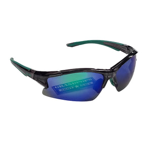 Epoch Brodie Crystal Grey Frame 100% UVA/UVB Protection Green Mirror SunGlasses