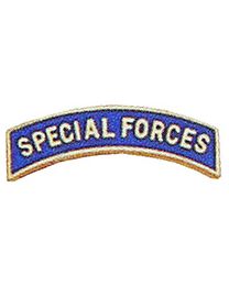 Army Special Forces Tab Gold/Blue Pin