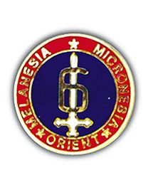 USMC 6th Marine (Melanesia, Micronesia, Orient) Division Pin
