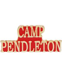 USMC Camp Pendleton Gold/Red Pin