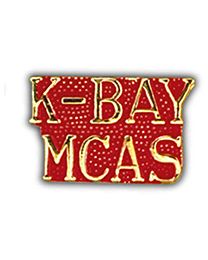 USMC K-Bay MCAS Gold/Red Pin