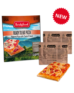 Bridgford Foods MRE Pepperoni Pizza W/ Cheese & Sauce FRESH Sandwich 2 Pack USA MADE